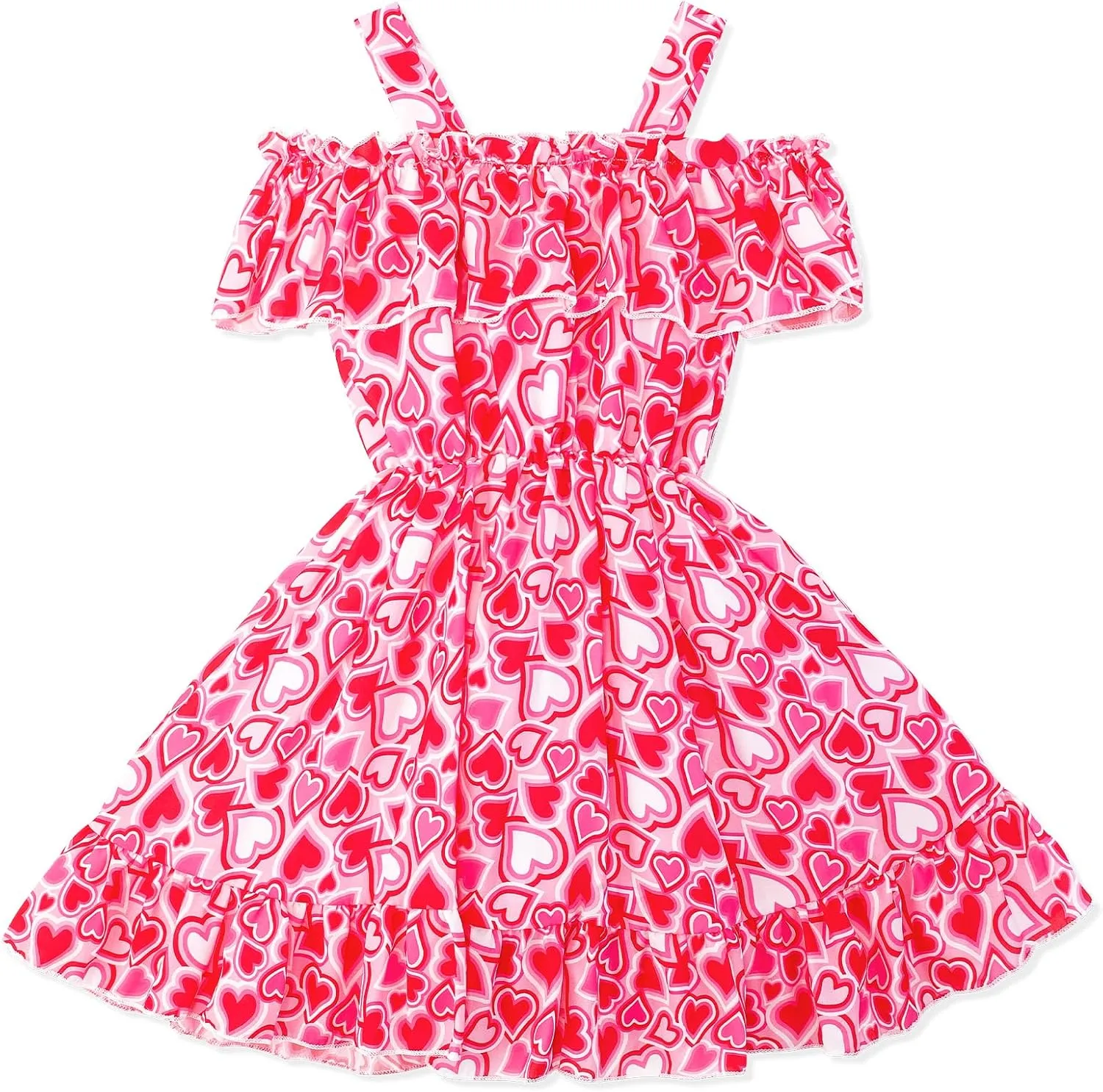 Baby Toddler Girls Dresses Chiffon Off Shoulder Flower Dress Baby Girl Clothes Summer Outfits 1-7 Years