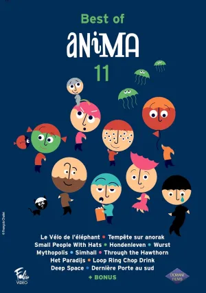 Best Animation 11 (12 Films) ( Le V??lo de l'??l??phant / Temp??te sur Anorak / Small People with Hats / Hondenleven / Wurst / Mythopolis / Simhall / Through [ NON-USA FORMAT, PAL, Reg.0 Import - Fra