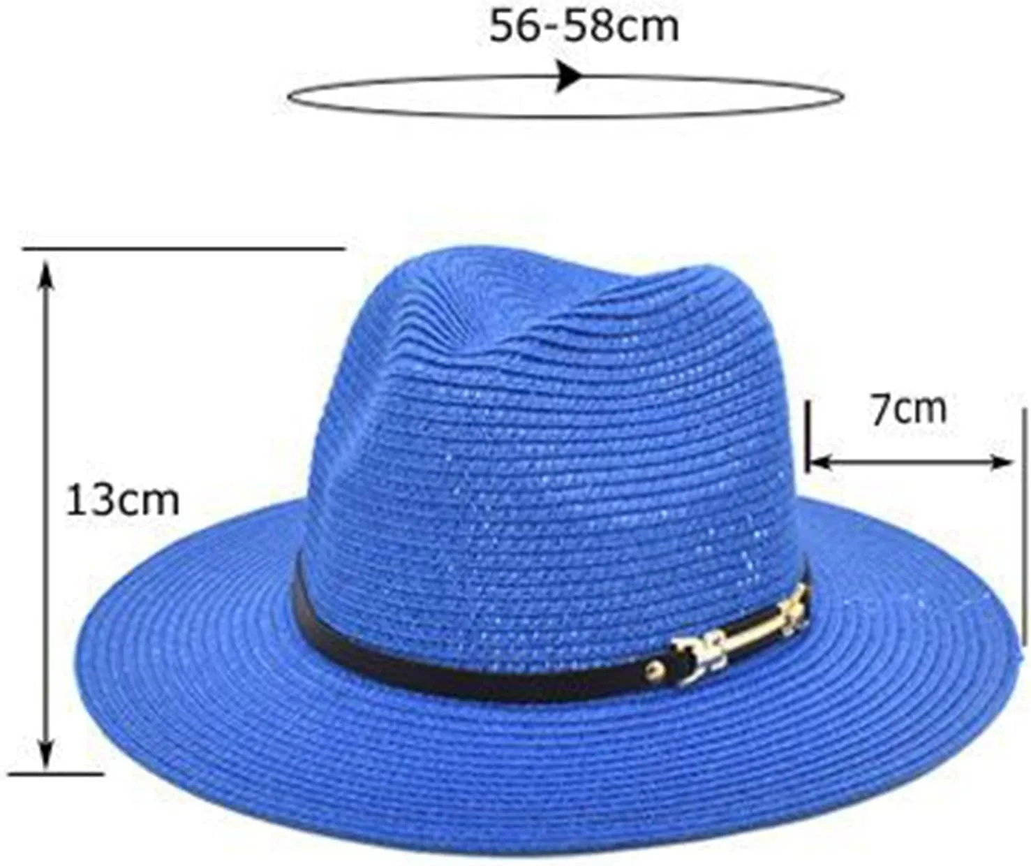 Big Brim Straw Hat Panama Jazz Hat Fedora Ladies Beach Travel Sun Hat Fisherman Hat Coneflower Funny