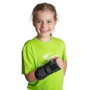 Brace Direct Kids Lace-Up Wrist Brace for Immobilization, Sprains, Strains, Carpal Tunnel & De Quervains, Left Wrist - Fits 6 in length / 4-5.5 in wrist (18 m-7 y)
