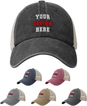 Bulk Custom Baseball Cap Design Your Own Hats Custom Hats Logo Personalized Baseball Cap Customizable Trucker Hats