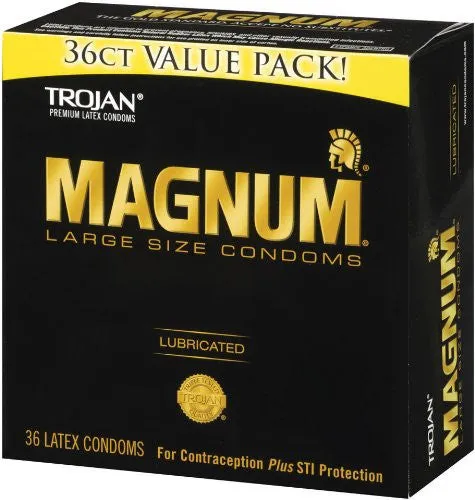 Condones Lubricados Magnum de Trojan, Contiene 36