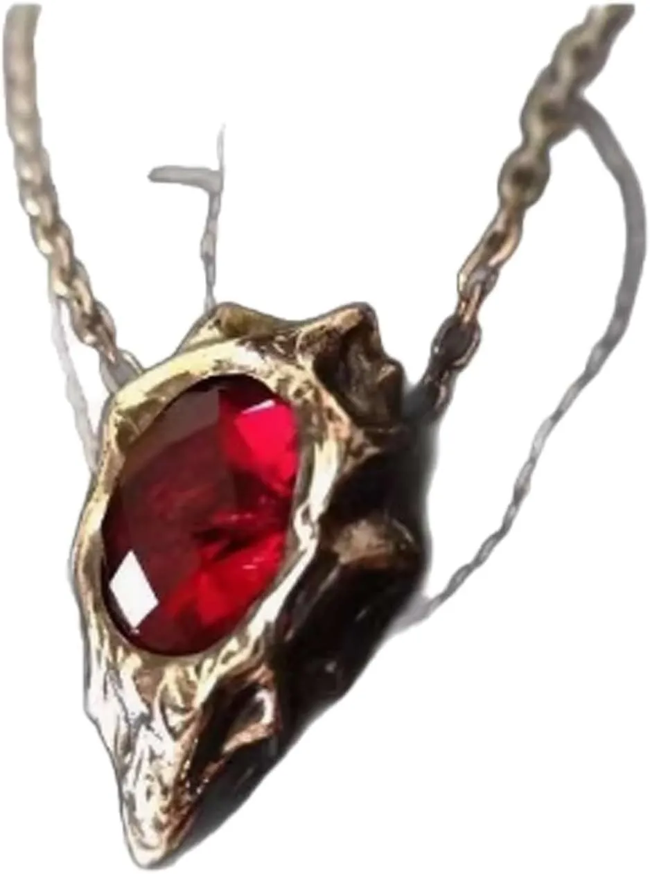 Dante Devil May Cry Necklace Anime Men Red Jewelry Pendant Necklace DMC Game Fans Collection Props