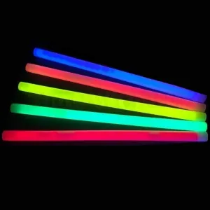 Glow Sticks Bulk Wholesale, 10 12 15mm Dia. Assorted Industrial Grade Jumbo Light Sticks, Bright Color Glow 14 Hrs, Safety Glow Stick 3yrs Shelf Life, Ideal for Camping & Emergency, GlowWithUs Brand