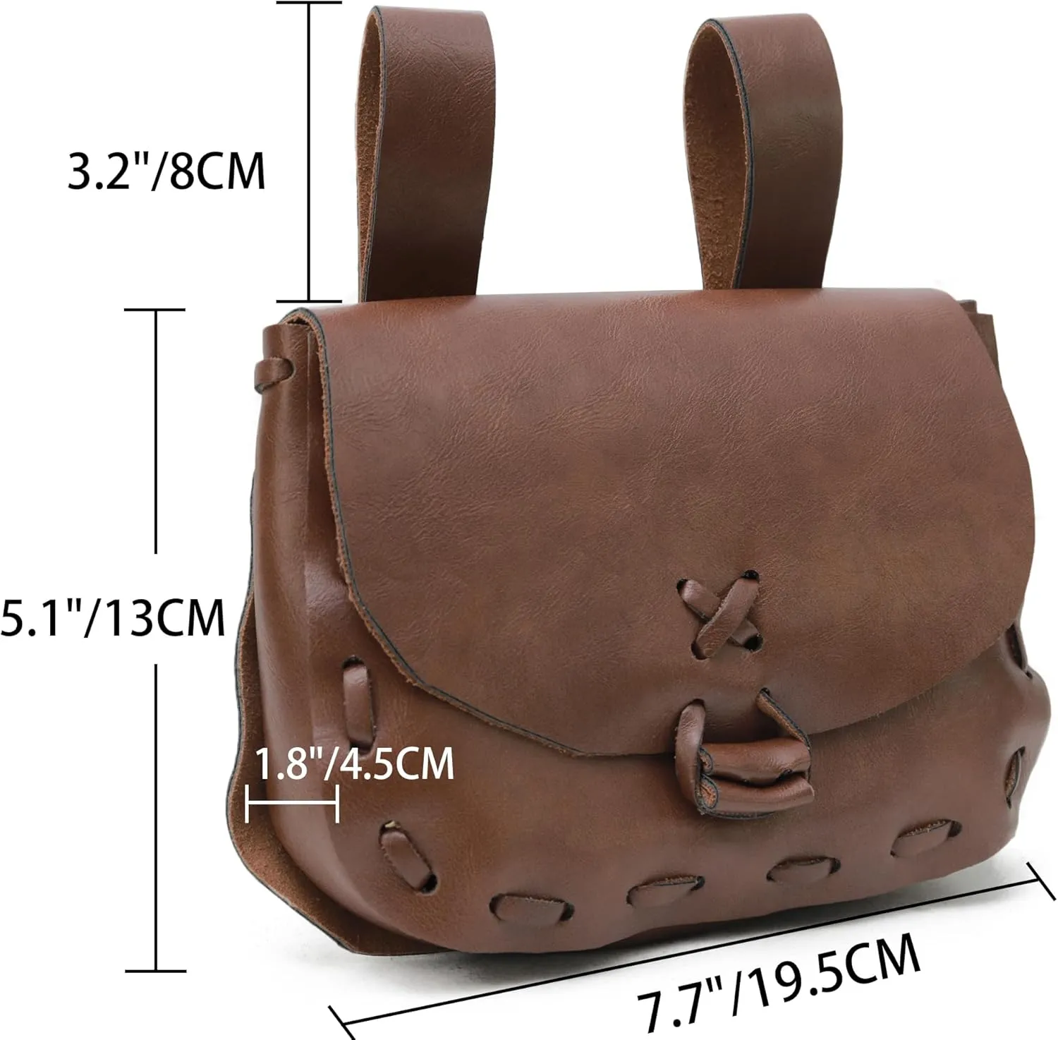 Medieval Waist Pack Vintage Belt Pouch Waist Bag LARP Renaissance Costume Accessories for Women Men
