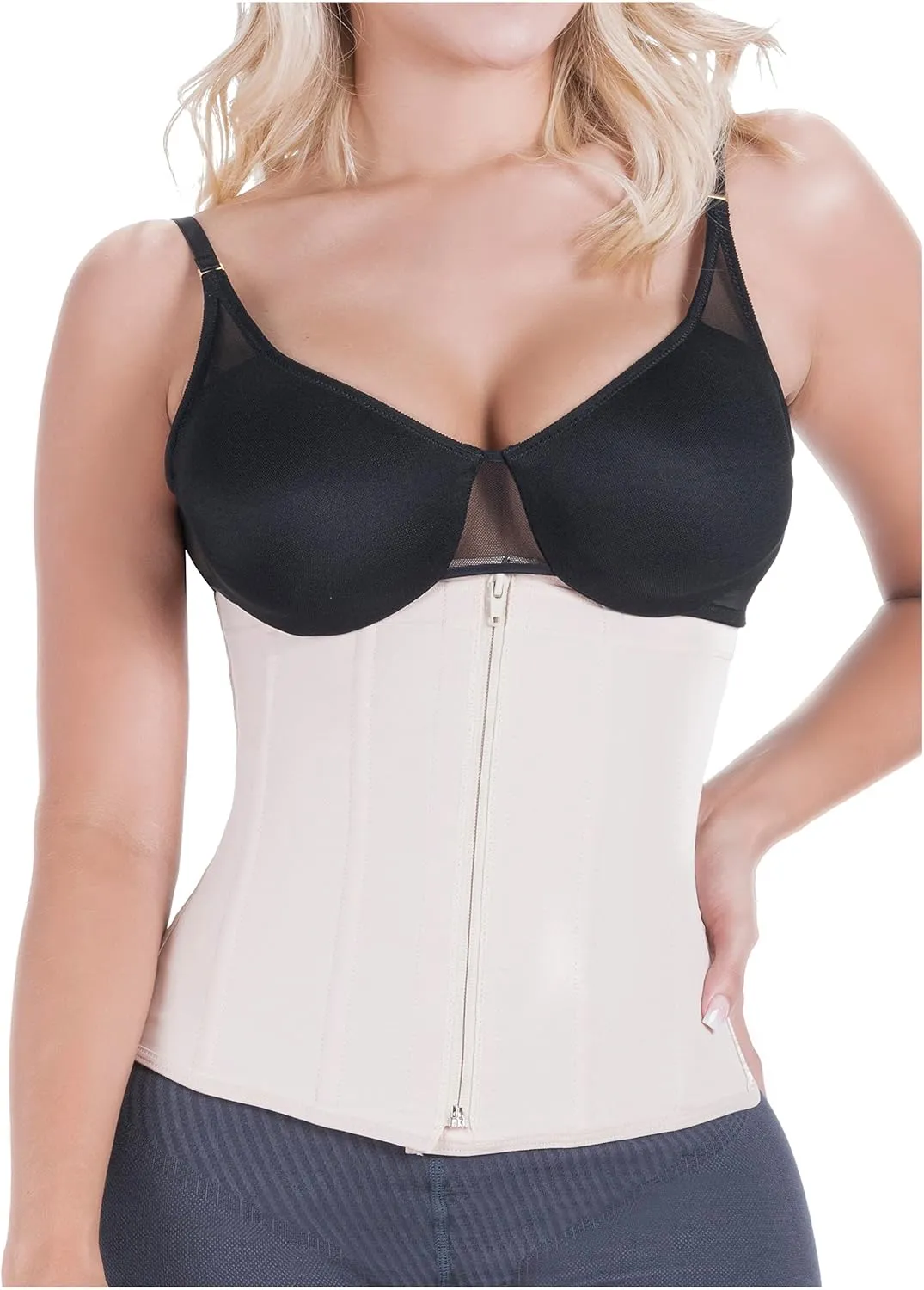 Sonryse 023ZL Fajas Colombianas Reductoras y Moldeadoras Open Bust Tummy Control Compression Waist Cincher Women