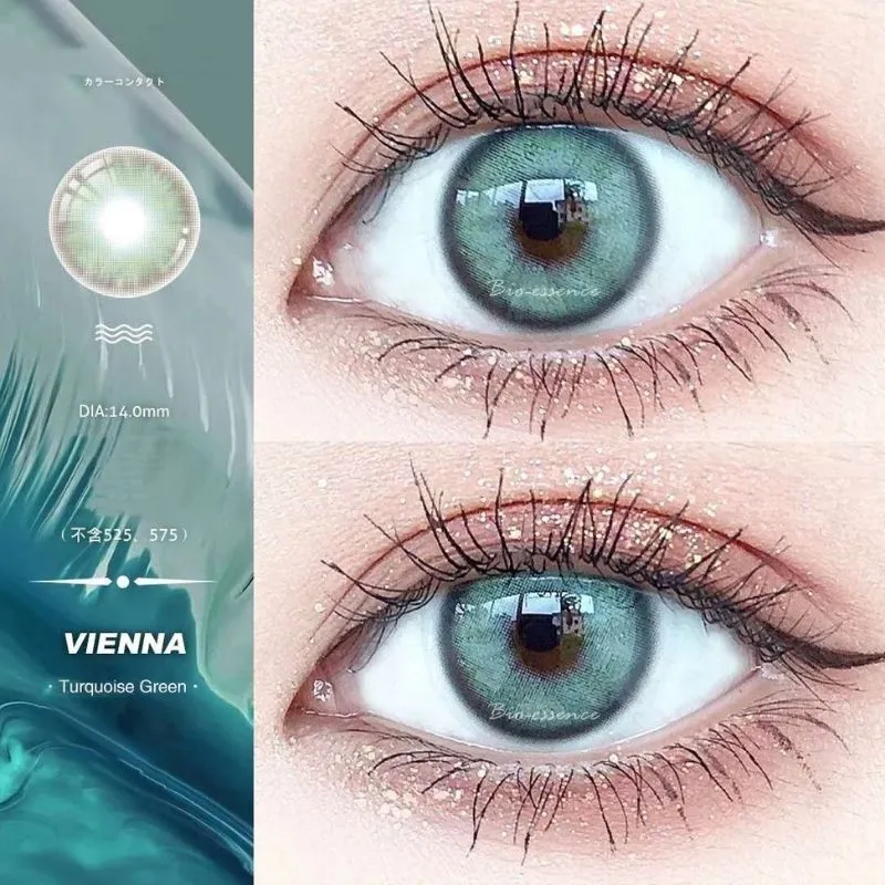 Toleet-Christmas Thanksgiving Outfits_1 Pair Colored Contact Lenses for Eyes Russian Girl Blue Lenses Monet Green Eye Lenses Big Eye Fashion Lenses