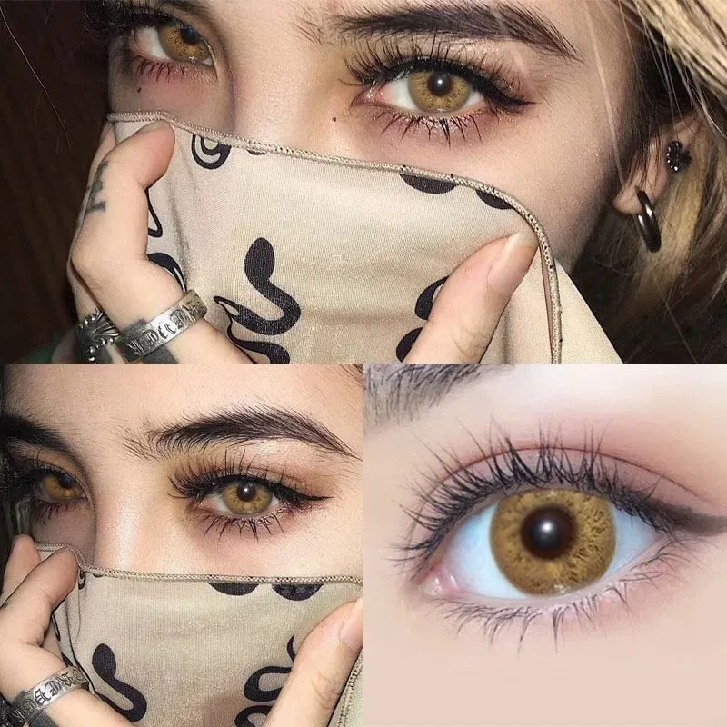 Toleet-Christmas Thanksgiving Outfits_1 Pair Colored Contact Lenses for Eyes Russian Girl Blue Lenses Monet Green Eye Lenses Big Eye Fashion Lenses
