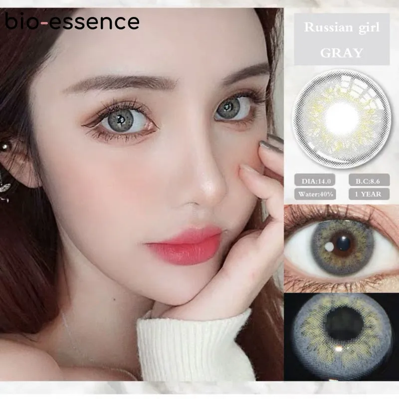 Toleet-Christmas Thanksgiving Outfits_1 Pair Colored Contact Lenses for Eyes Russian Girl Blue Lenses Monet Green Eye Lenses Big Eye Fashion Lenses