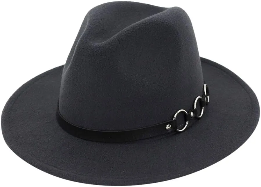Wide Brim Fedora Hats for Women Men Two Tone Dress Hat Panama Hat in Two Audlt Size