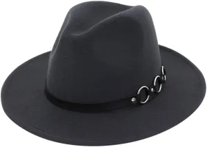 Wide Brim Fedora Hats for Women Men Two Tone Dress Hat Panama Hat in Two Audlt Size