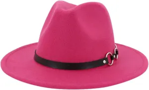 Wide Brim Fedora Hats for Women Men Two Tone Dress Hat Panama Hat in Two Audlt Size