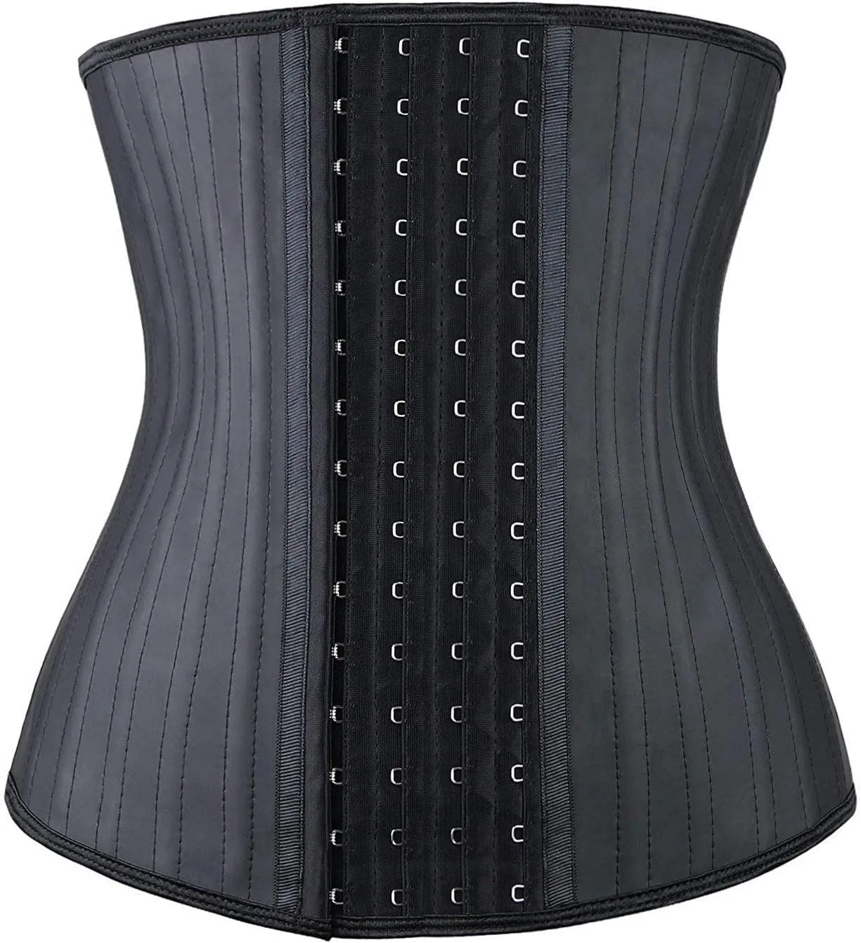 YIANNA Waist Trainer for Women Latex Underbust Waist Corsets Cincher Hourglass Body Shaper 4 Hooks
